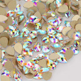 Raindrop Shape Crystal AB Flat Back Fancy Rhinestones WholesaleRhinestone